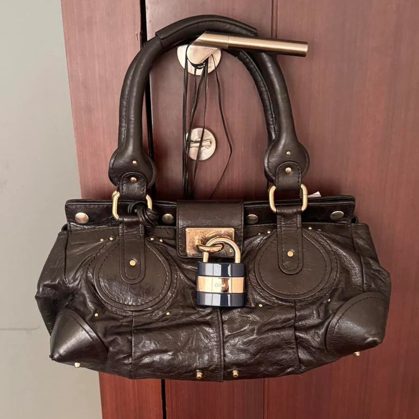 Authentic Chloé Paddington Bag – Unique Variation with Multicoloured Lock