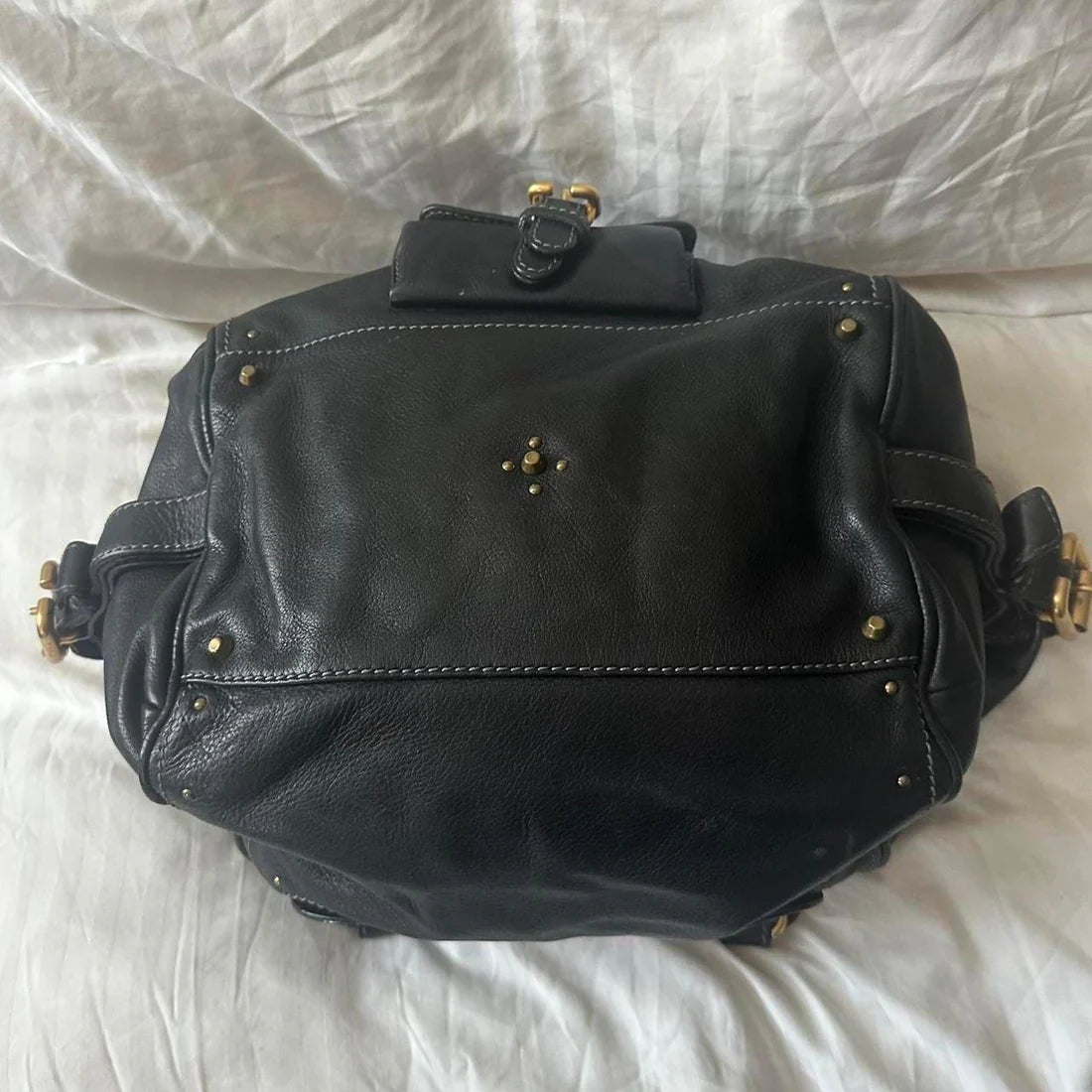 Vintage Chloé Paddington Bag – Black Leather with Gold Hardware (2000s/2010s)
