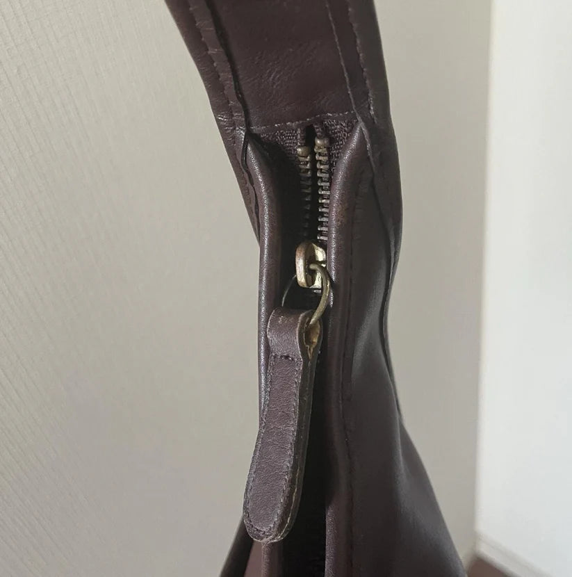 COACH Vintage 9033 Ergo Hobo Shoulder Dark Brown Leather Hand Bag Purse