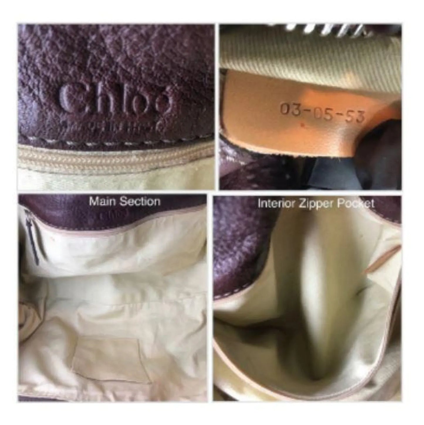 Authentic Vintage 90s Chloé Paddington Bag - Dark Reddish Brown Leather Handbag - Rare Designer Collectible