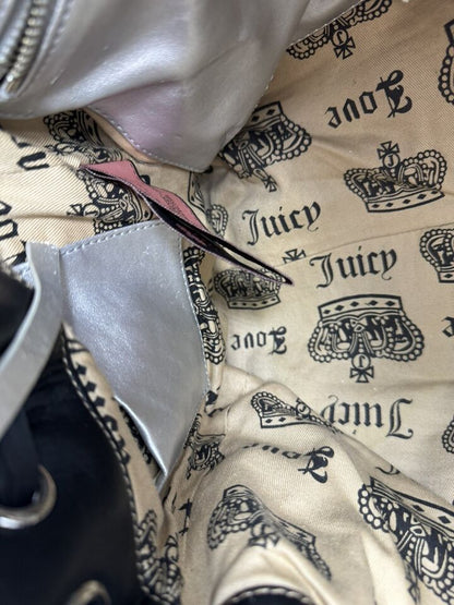 Juicy Couture Vtg Y2K Daydreamer Scottie Dog Purse Shoulder Bag Charms Velour