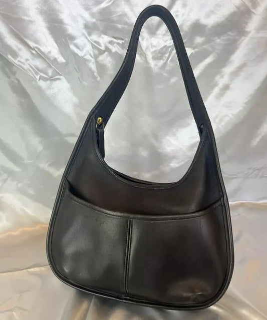 Vintage Coach C8C 9033 Black Leather Ergo