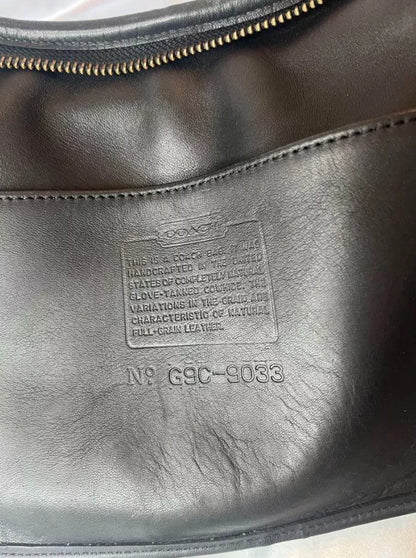 Vintage Coach C8C 9033 Black Leather Ergo