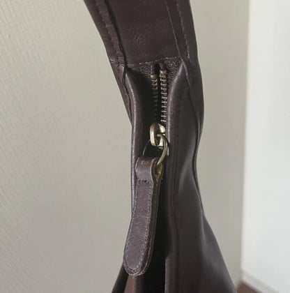 COACH Vintage 9033 Ergo Hobo Shoulder Dark Brown Leather Hand Bag Purse